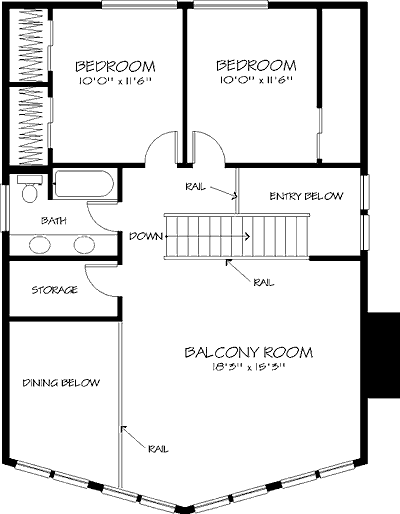 upper floor house blueprint