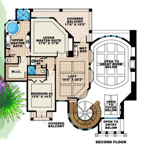 upper floor house blueprint