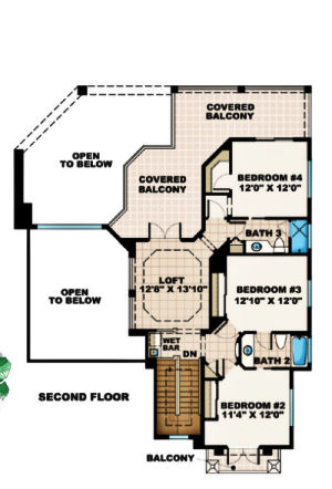 upper floor house blueprint