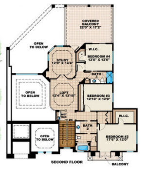 upper floor house blueprint