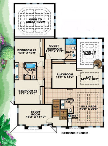 upper floor house blueprint