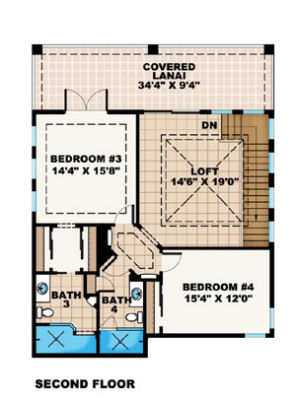upper floor house blueprint