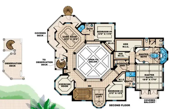 upper floor house blueprint