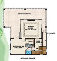 upper floor house blueprint
