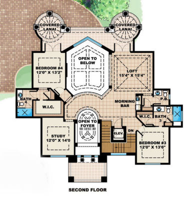 upper floor house blueprint