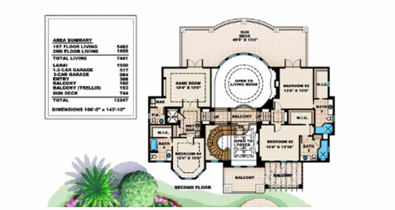 upper floor house blueprint