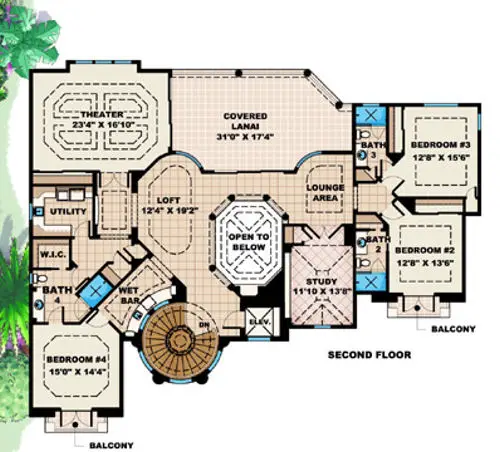 upper floor house blueprint