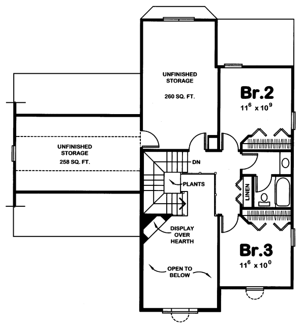 upper floor house blueprint