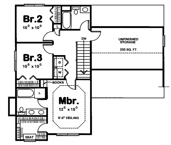 upper floor house blueprint