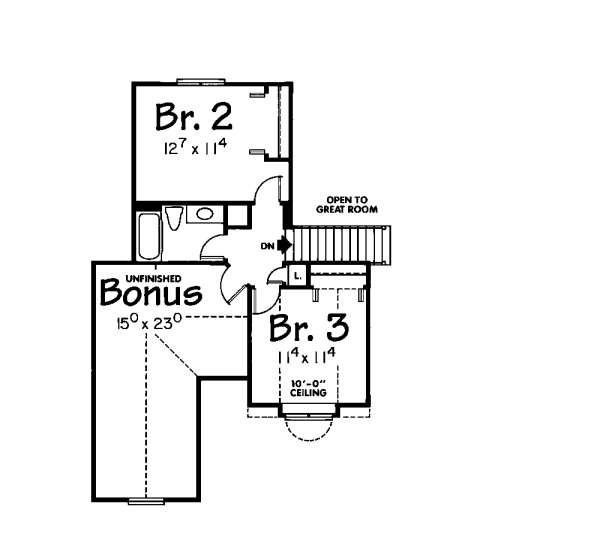 upper floor house blueprint