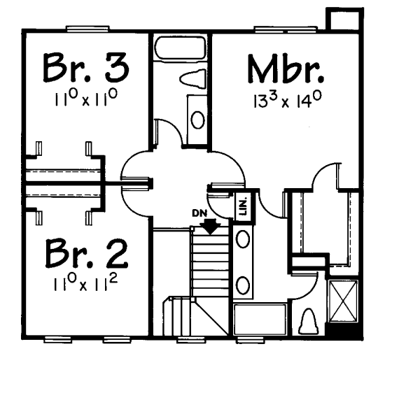 upper floor house blueprint