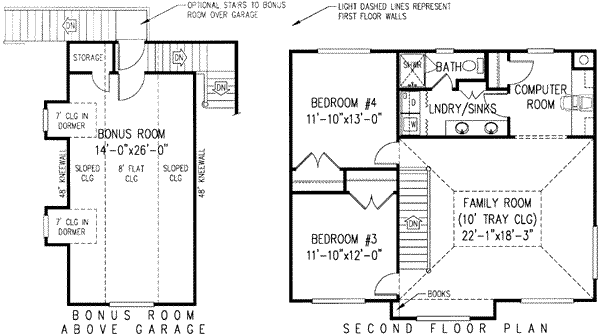 upper floor house blueprint