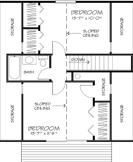 upper floor house blueprint