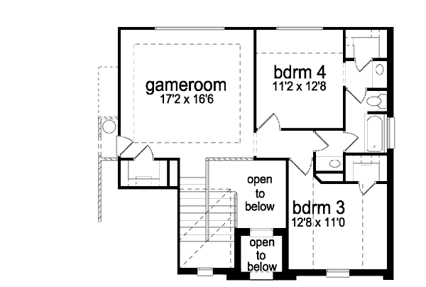 upper floor house blueprint