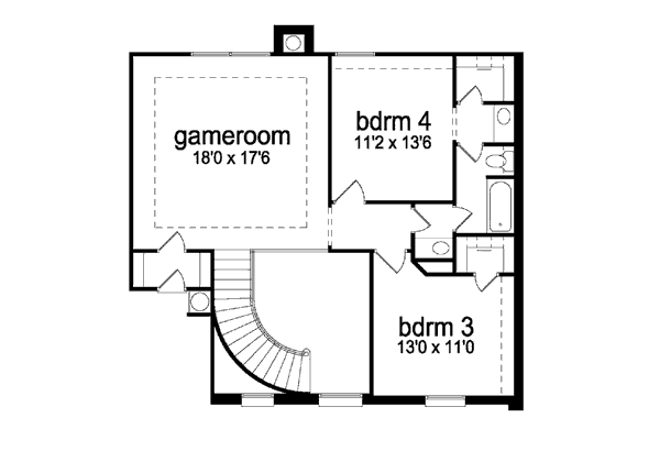 upper floor house blueprint