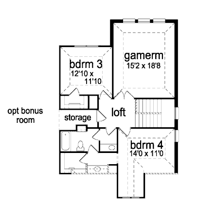upper floor house blueprint