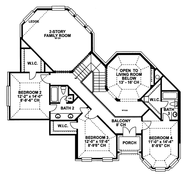 upper floor house blueprint