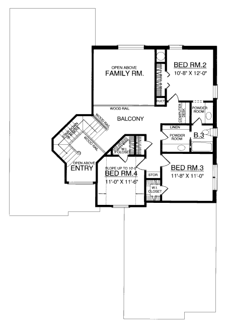 upper floor house blueprint