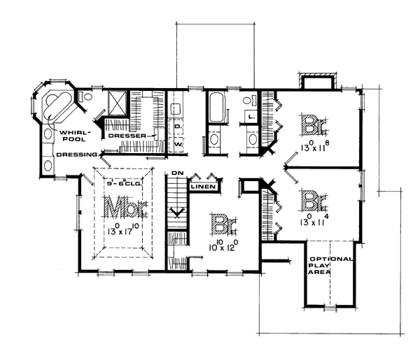 upper floor house blueprint