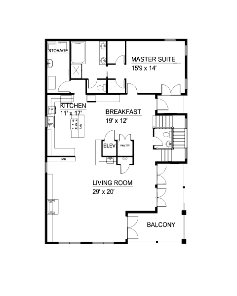 upper floor house blueprint