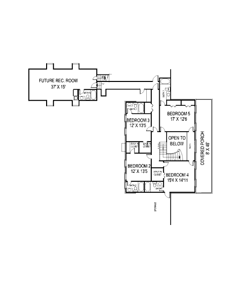 upper floor house blueprint