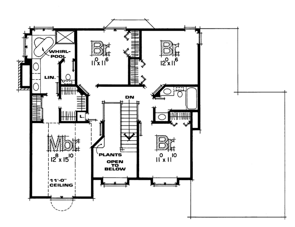 upper floor house blueprint