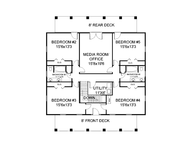 upper floor house blueprint