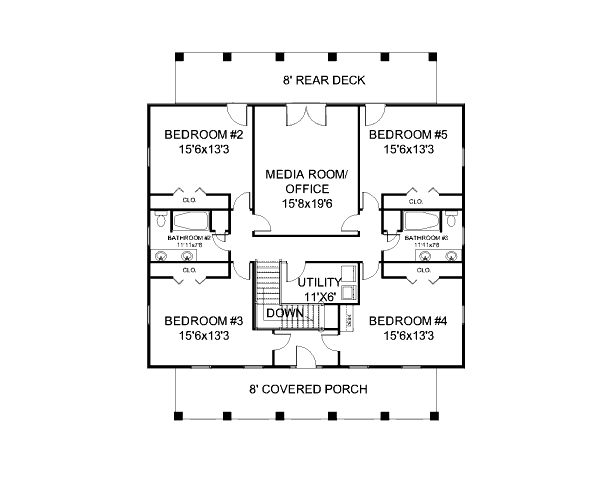 upper floor house blueprint