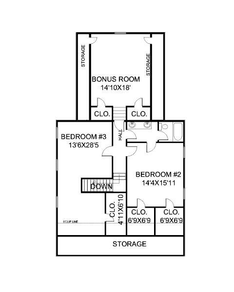 upper floor house blueprint