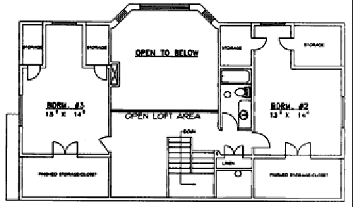 upper floor house blueprint