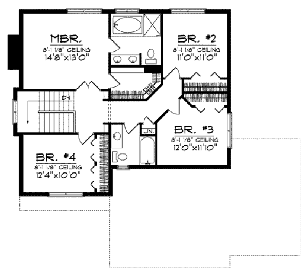 upper floor house blueprint