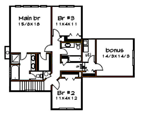 upper floor house blueprint