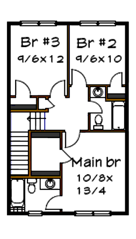 upper floor house blueprint