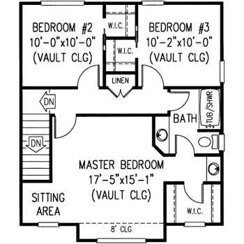 upper floor house blueprint