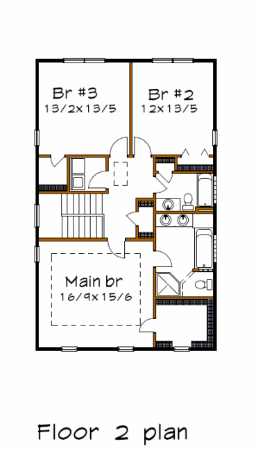 upper floor house blueprint