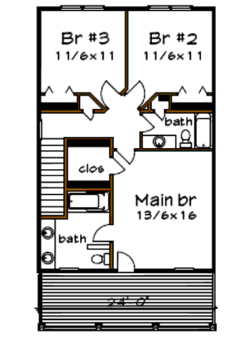 upper floor house blueprint