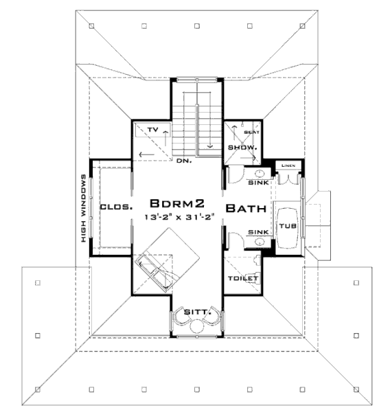 upper floor house blueprint