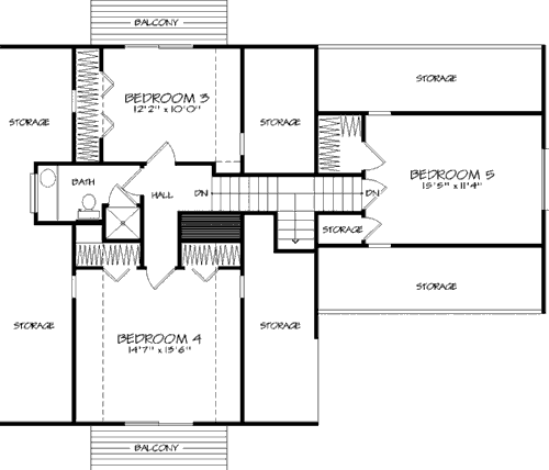 upper floor house blueprint