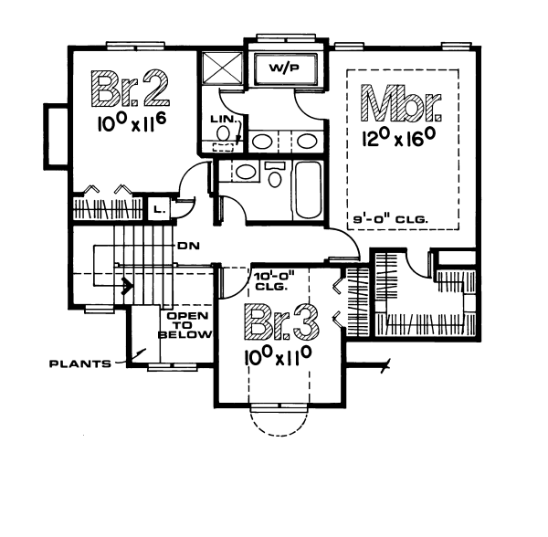 upper floor house blueprint