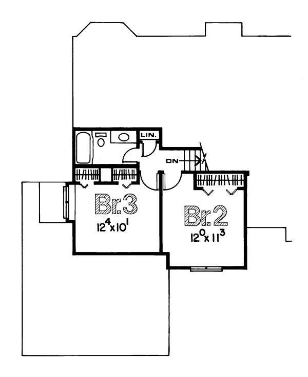 upper floor house blueprint