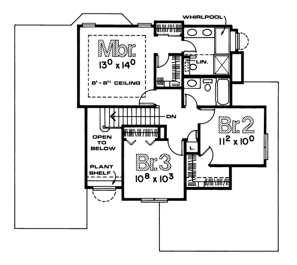 upper floor house blueprint