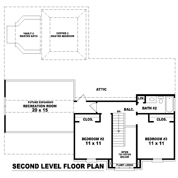 upper floor house blueprint