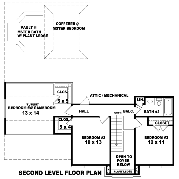 upper floor house blueprint