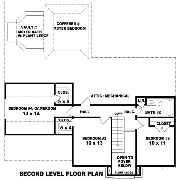upper floor house blueprint