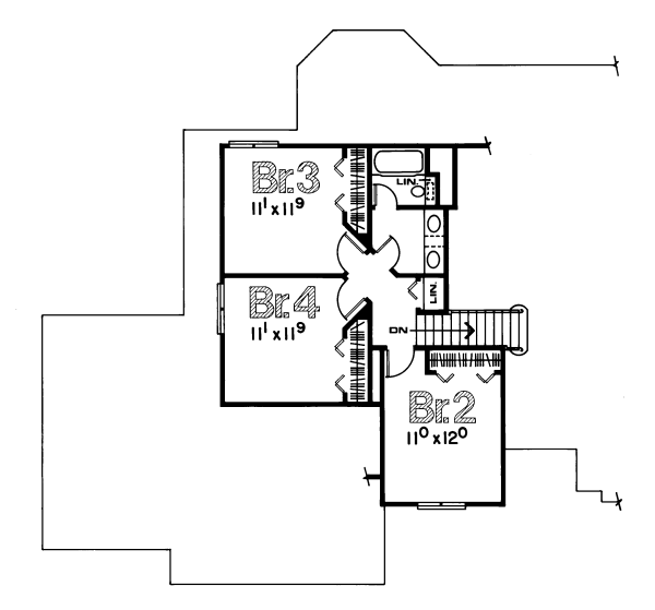 upper floor house blueprint