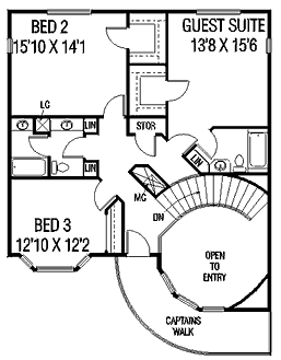 upper floor house blueprint