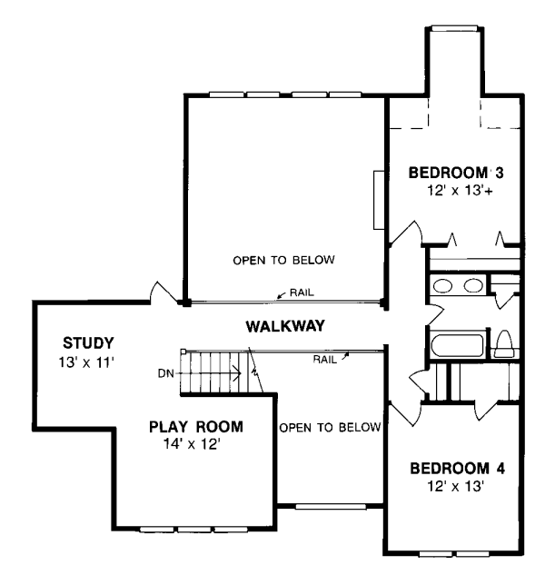 upper floor house blueprint