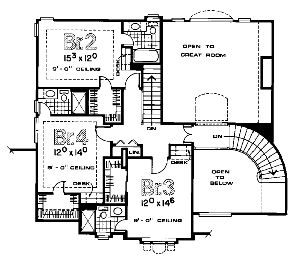 upper floor house blueprint