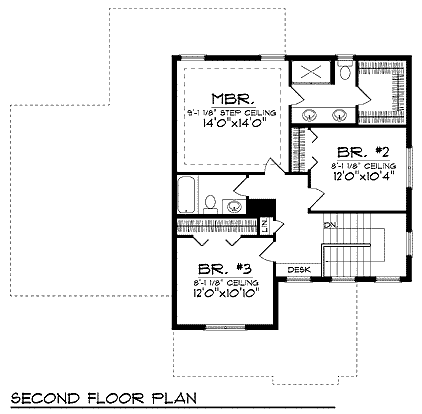 upper floor house blueprint