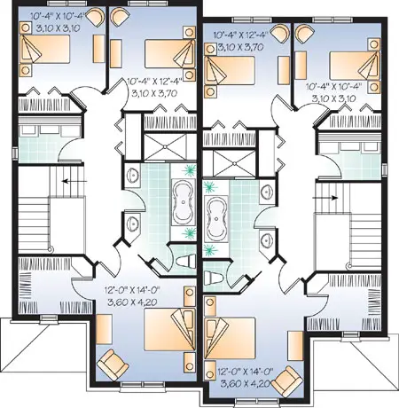 upper floor house blueprint